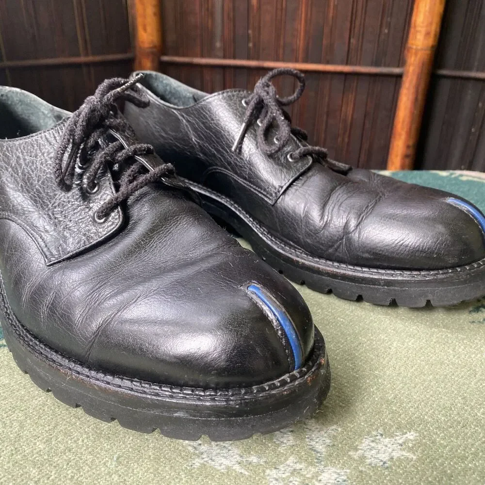 Men’s John Esquivel Black 10.5 D Designer Shoes Lace Up